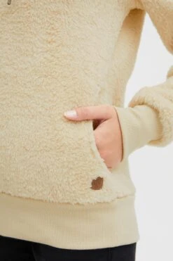 OXMO Sweatshirts Kapuzensweatshirt Frauen Beige