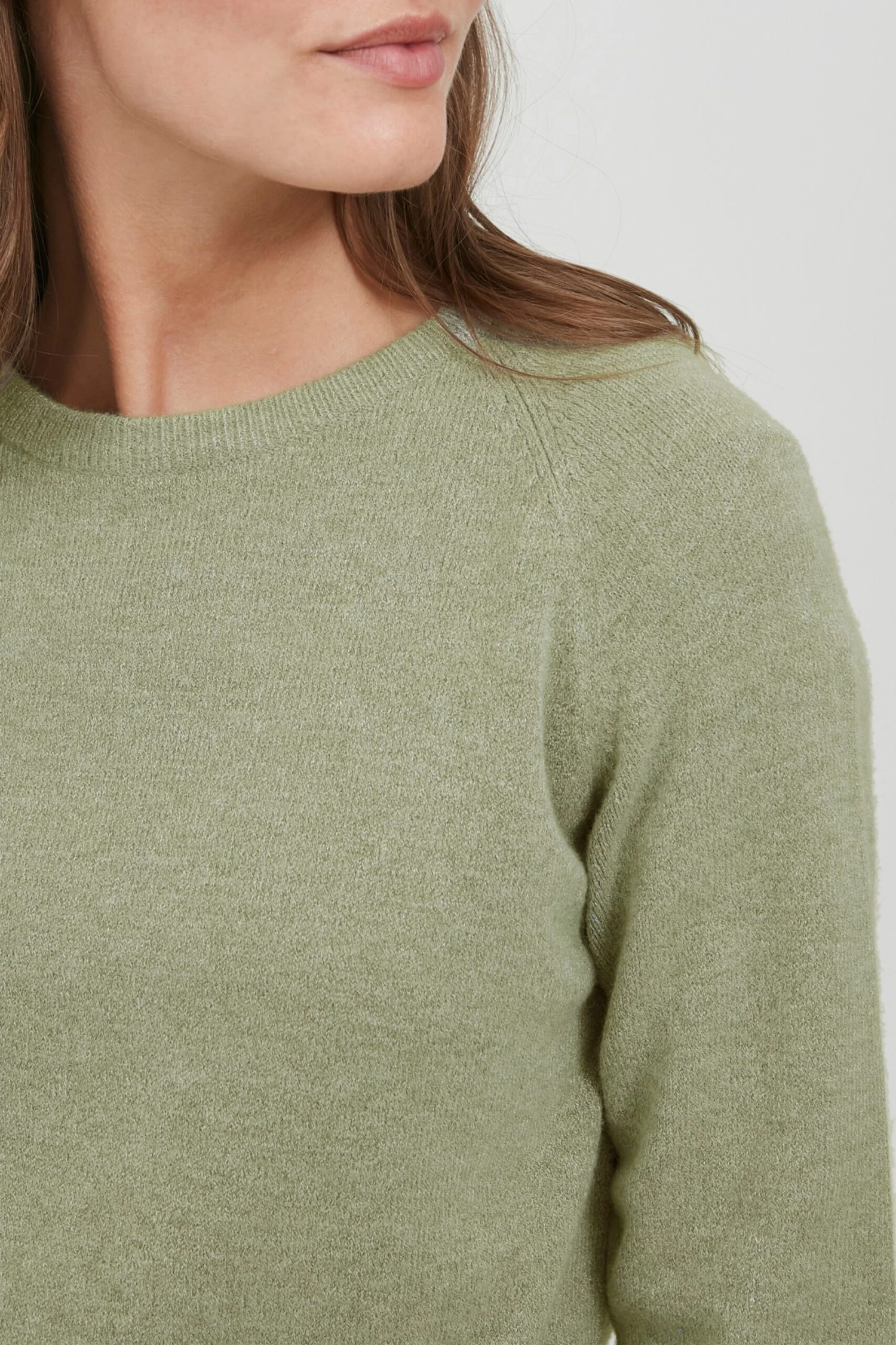 OXMO Pullover Strickpullover MARIA Frauen Grün – Bild 4