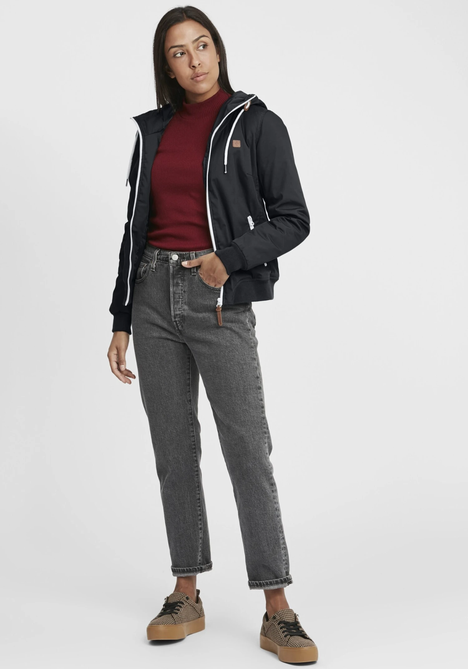 OXMO Übergangsjacken Kurzjacke Tilla Frauen Schwarz – Bild 3