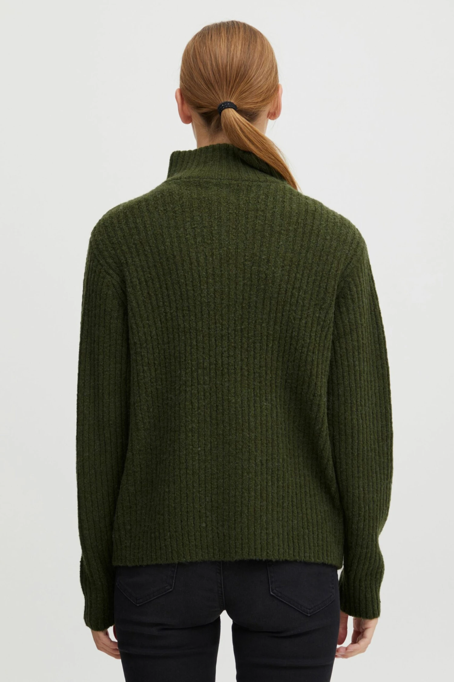 OXMO Pullover Strickpullover Saline Frauen Grün – Bild 3