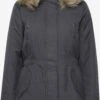 OXMO Winterjacken Winterjacke Maribel Frauen Grau