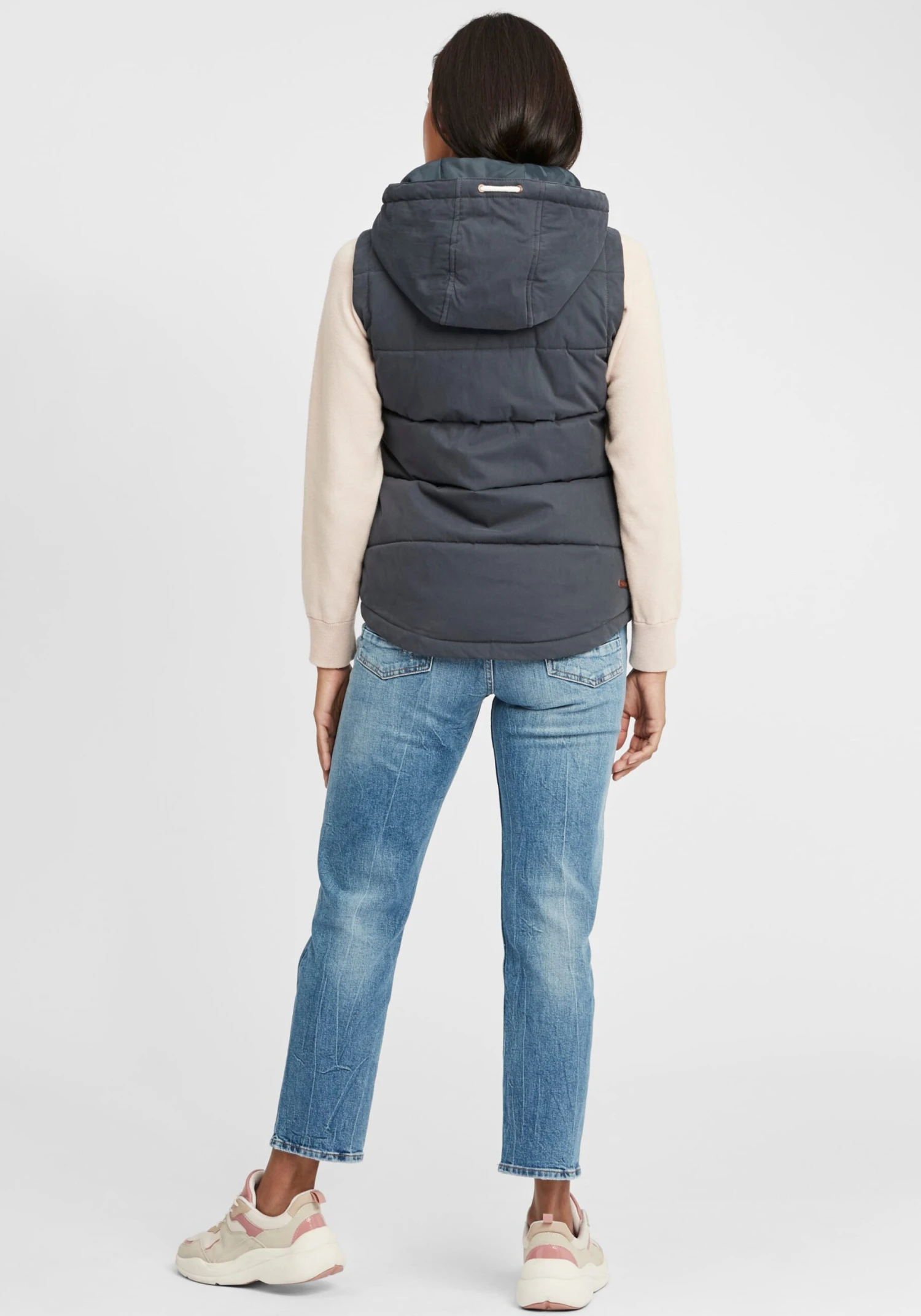 OXMO Westen Kurzweste Lew Frauen Blau – Bild 4