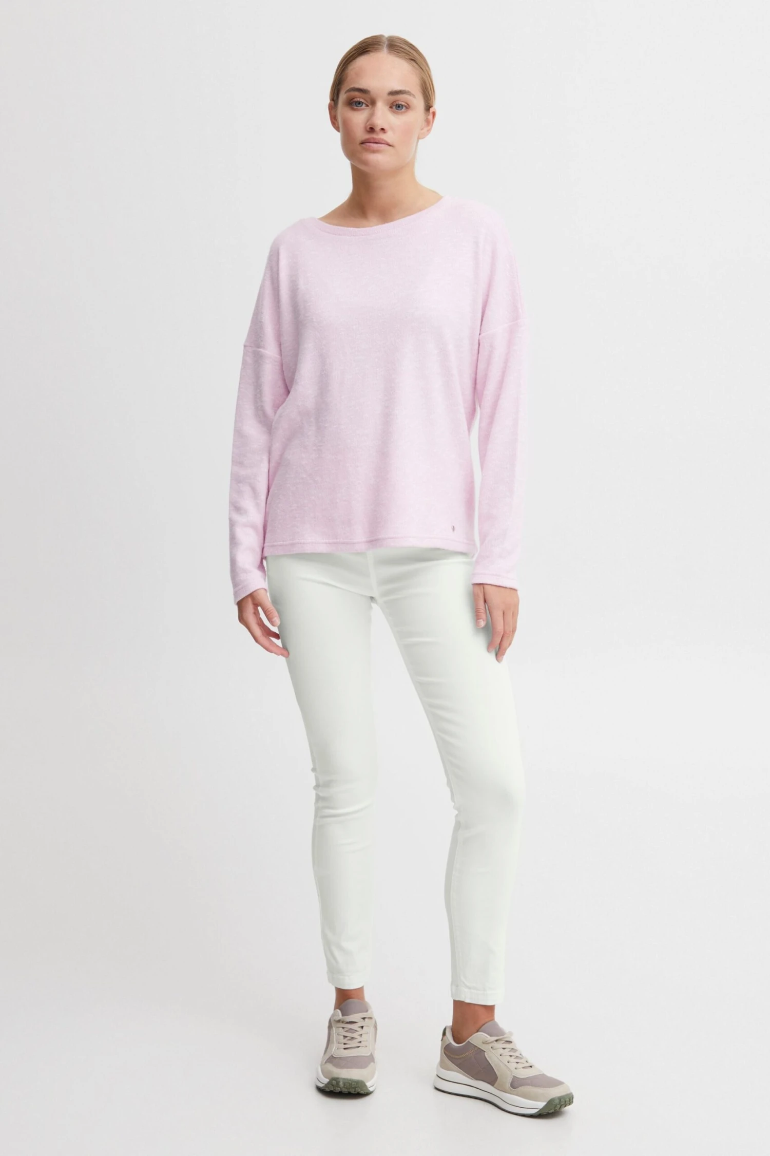 OXMO Hosen Slimfit Leggings Keily Frauen Weiß – Bild 4