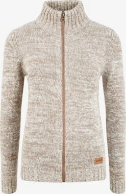 OXMO Strickjacken Strickjacke Phenix Frauen Beige