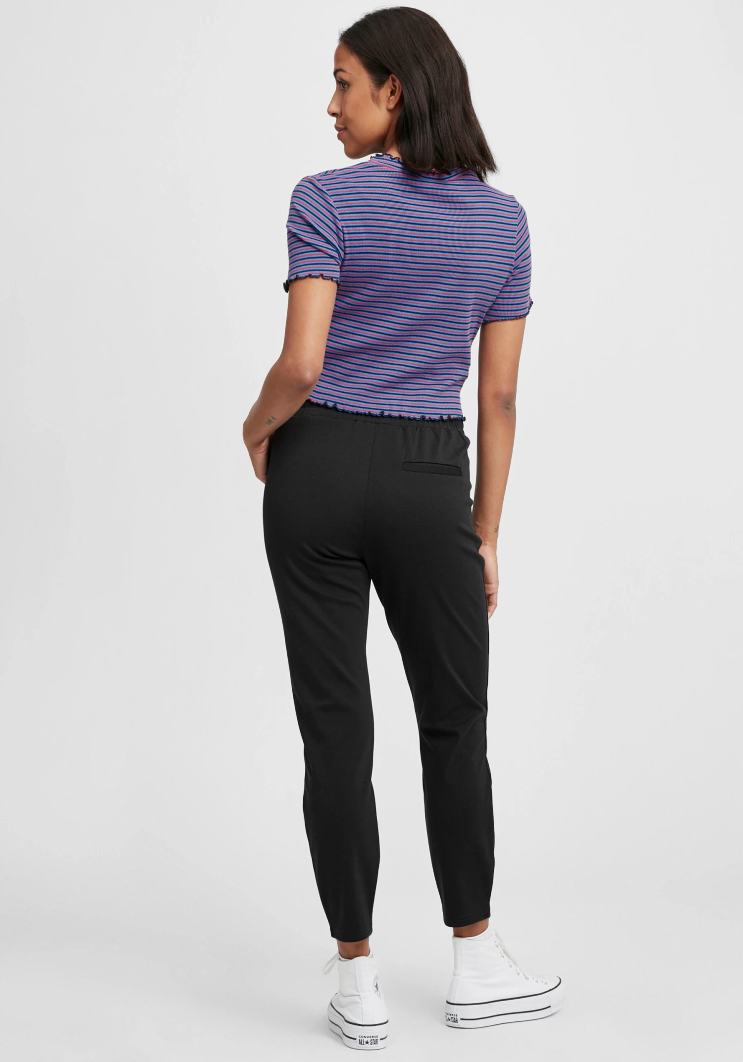 OXMO Jogginghosen Loosefit Hose Anita Frauen Schwarz – Bild 4