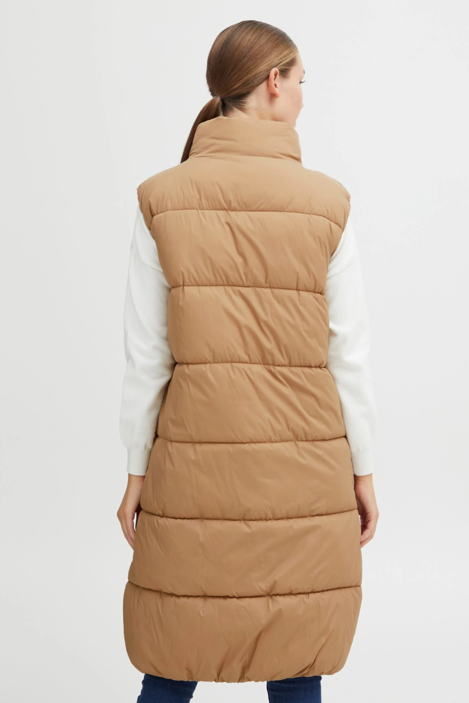 OXMO Westen Steppweste Bodani Frauen Braun – Bild 3