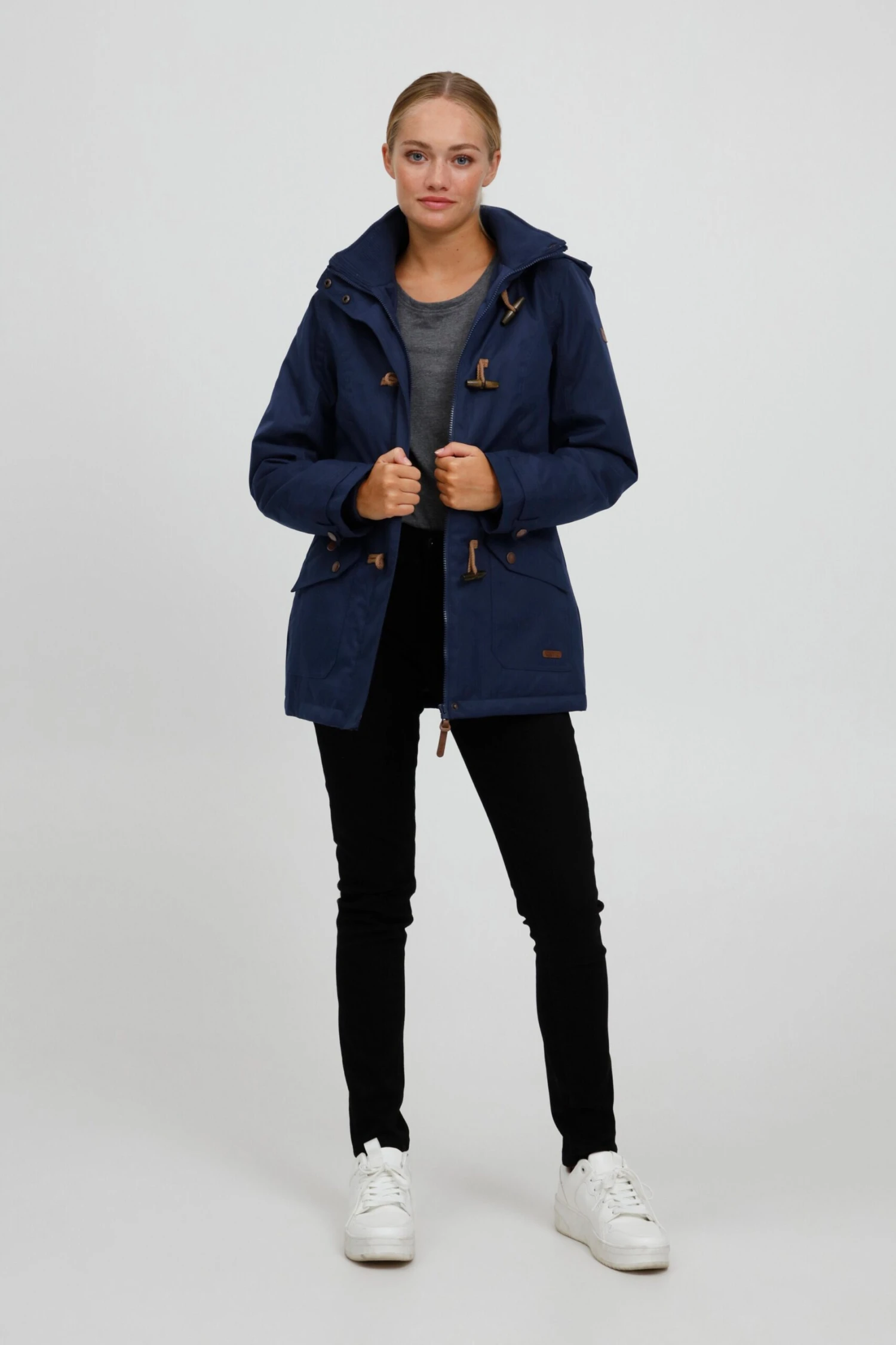 OXMO Winterjacken Parka BROOKE Frauen Dunkelblau – Bild 3