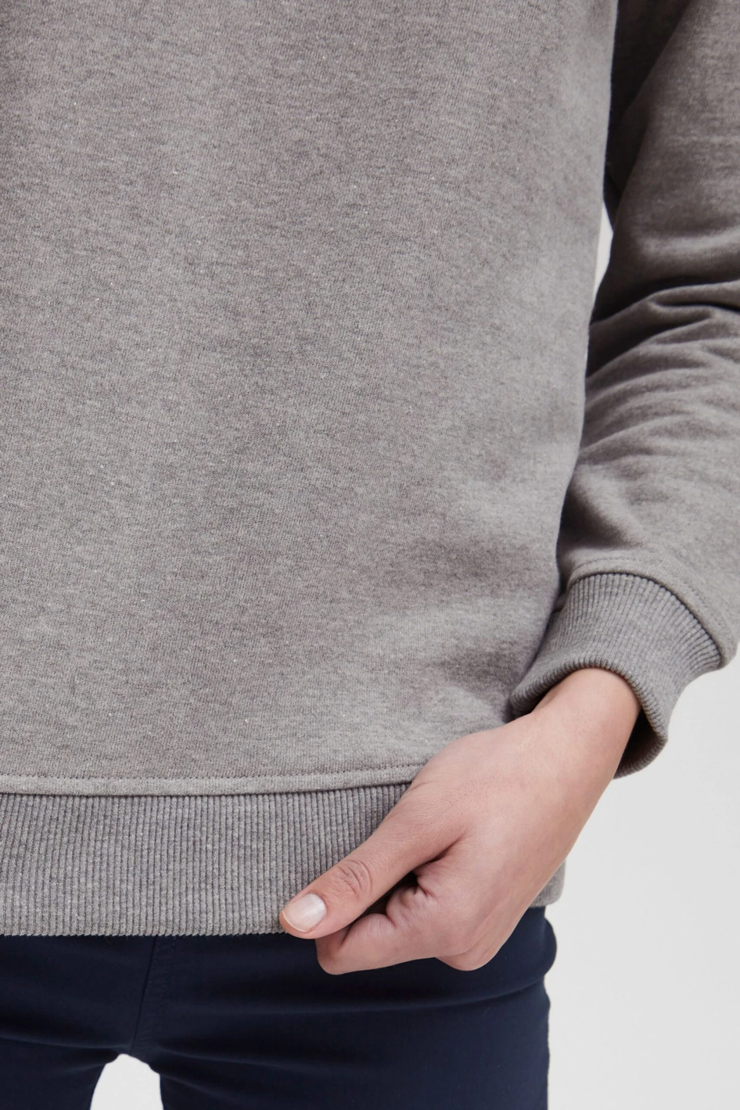 OXMO Sweatshirts Sweatshirt Pullover Coleen Frauen Graumeliert – Bild 6