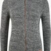 OXMO Strickjacken Strickjacke Phenix Frauen Grau