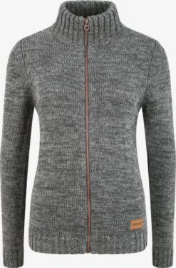 OXMO Strickjacken Strickjacke Phenix Frauen Grau