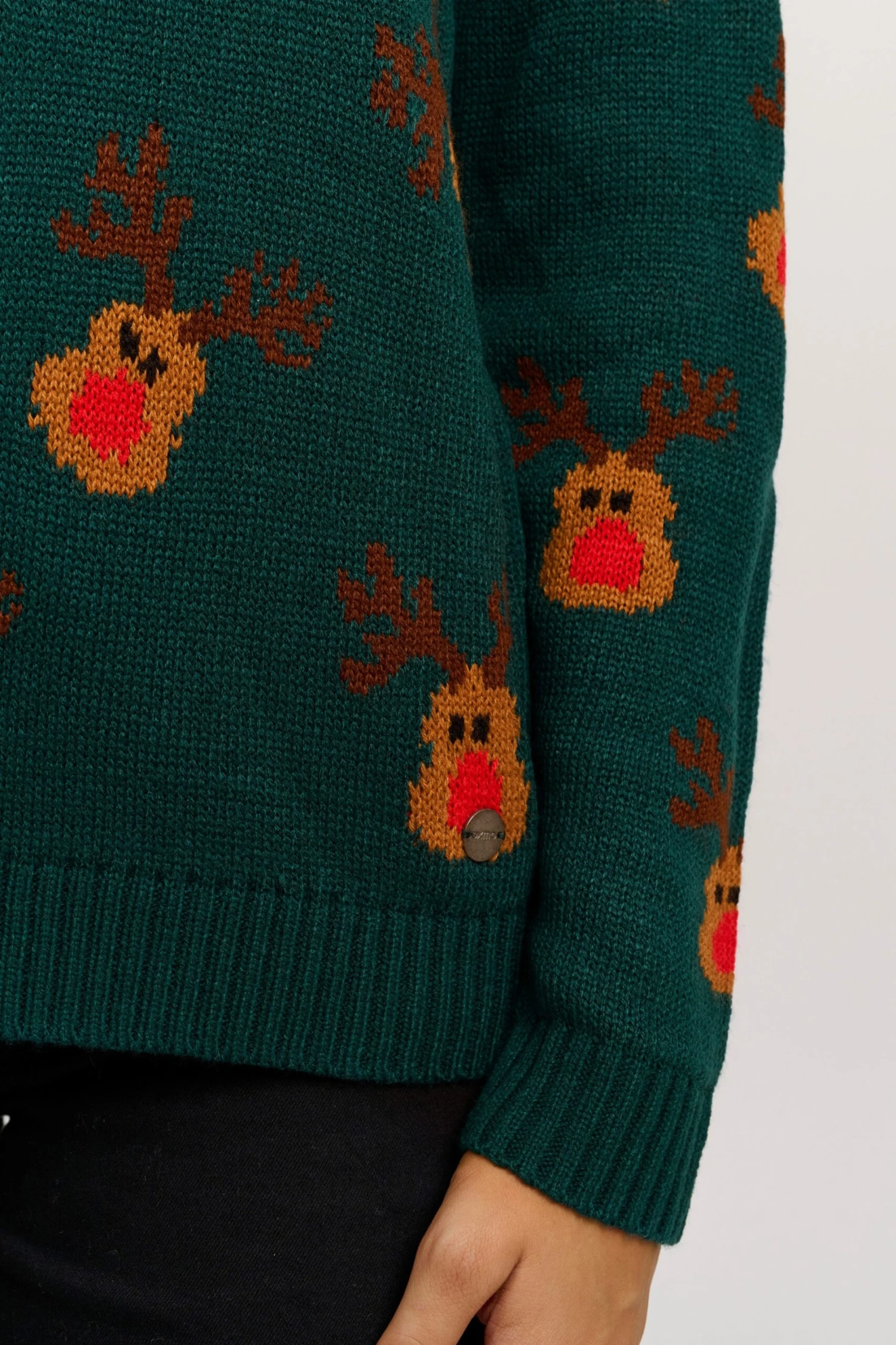 OXMO Pullover Strickpullover Christel Frauen Grün – Bild 6