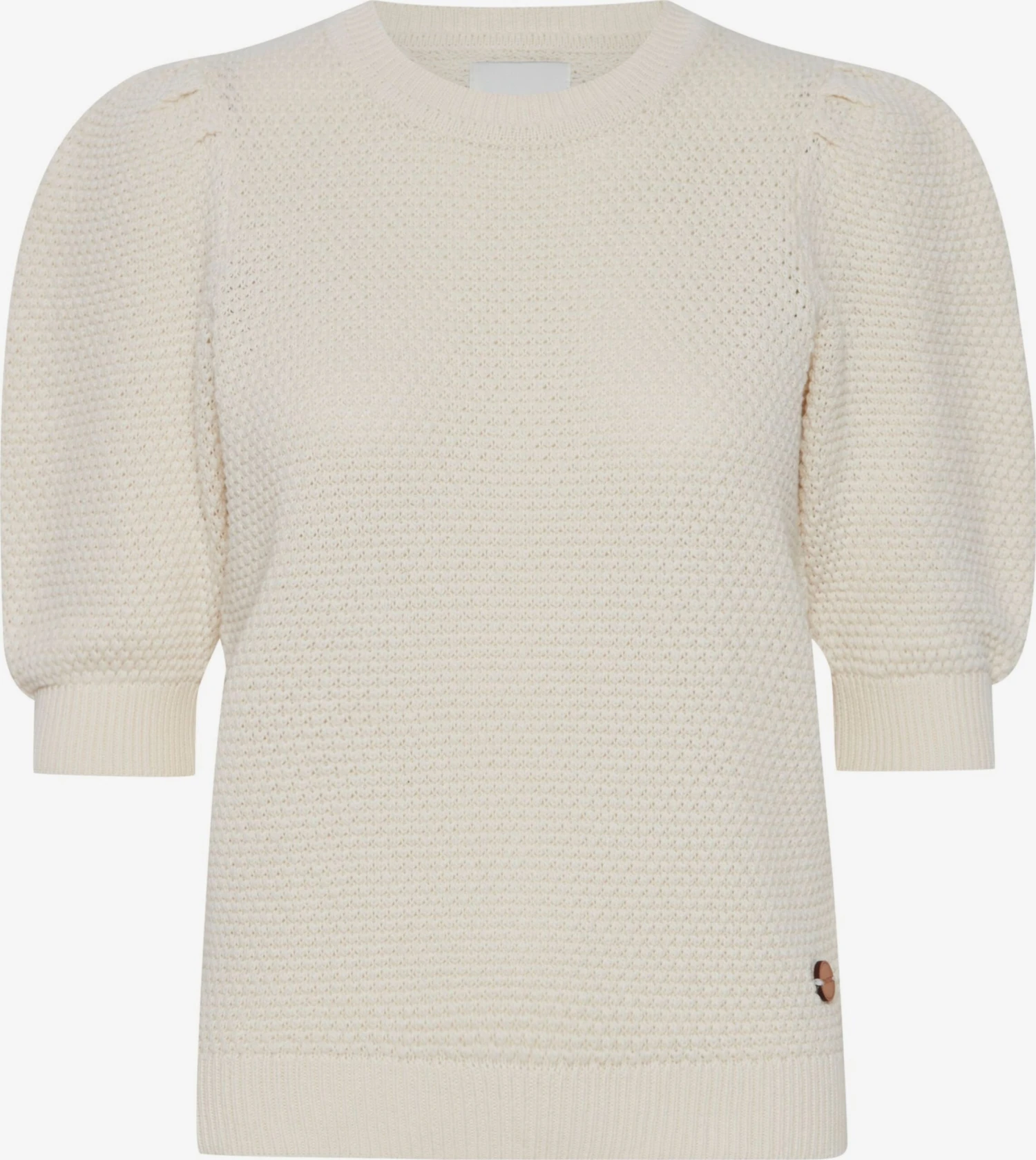 OXMO Pullover Strickpullover Frauen Beige