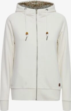 OXMO Sweatjacken Kapuzensweatjacke ULLA Frauen Beige