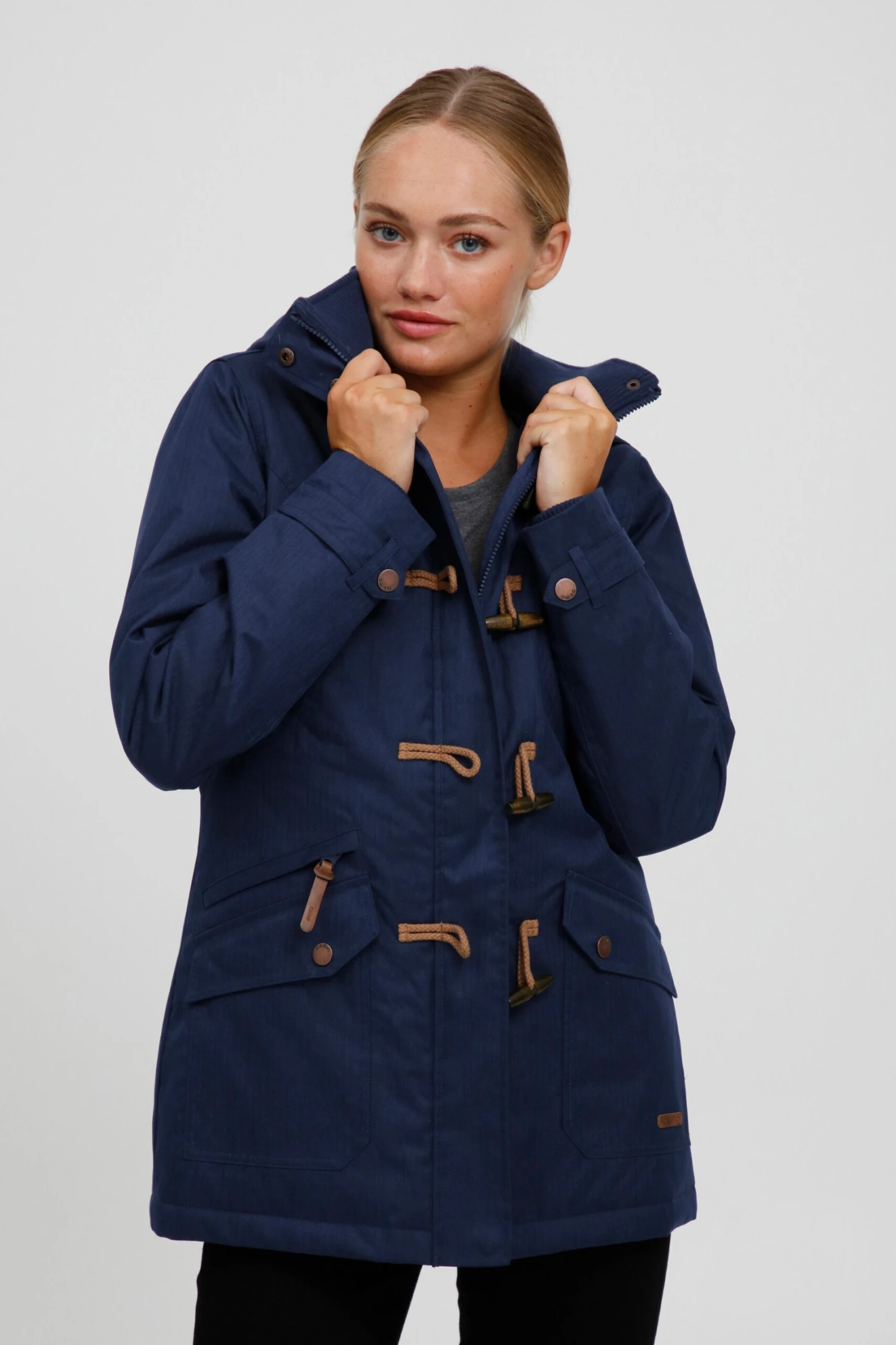 OXMO Winterjacken Parka BROOKE Frauen Dunkelblau – Bild 2