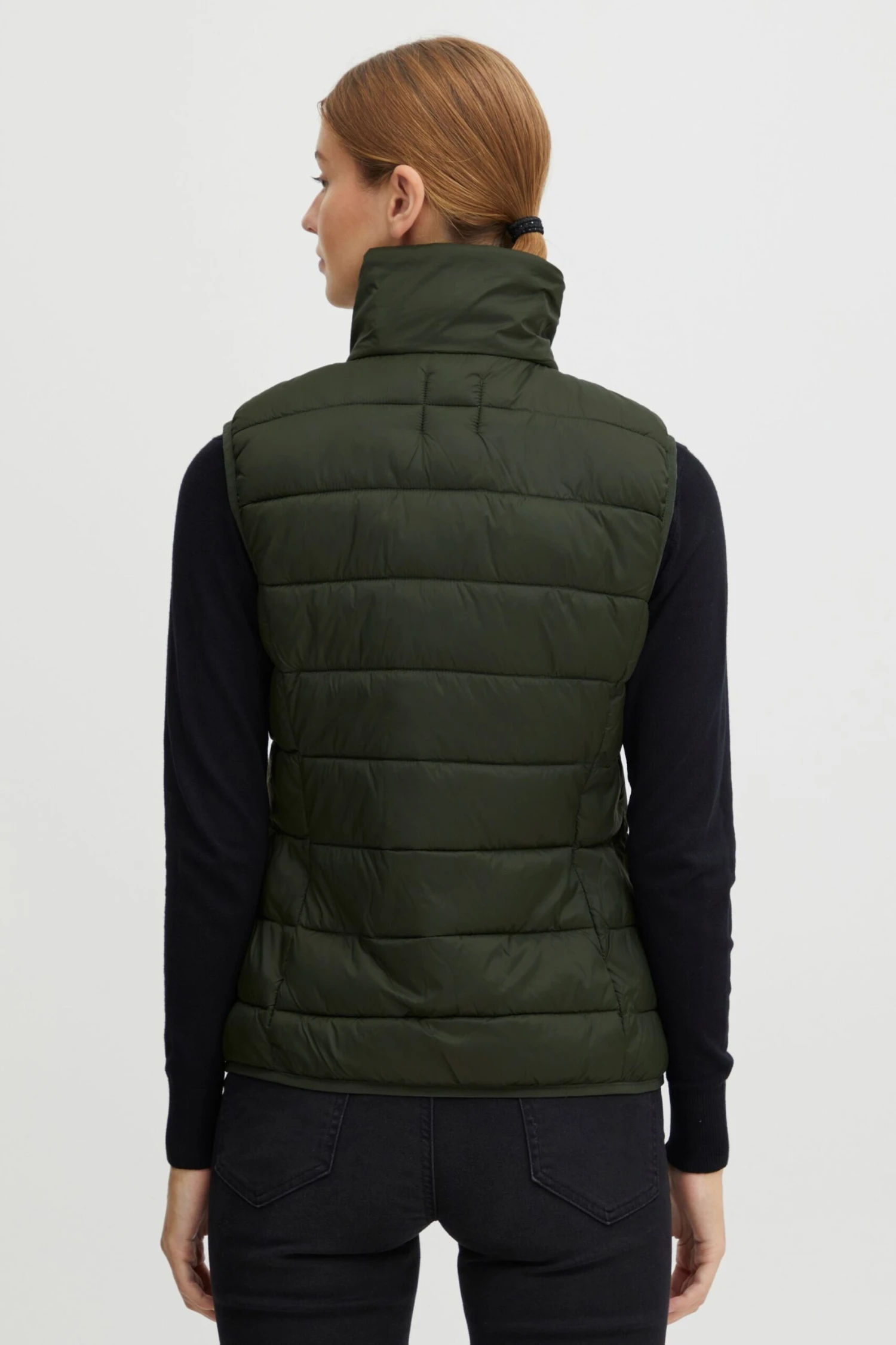 OXMO Westen Steppweste Bena Frauen Grün – Bild 4
