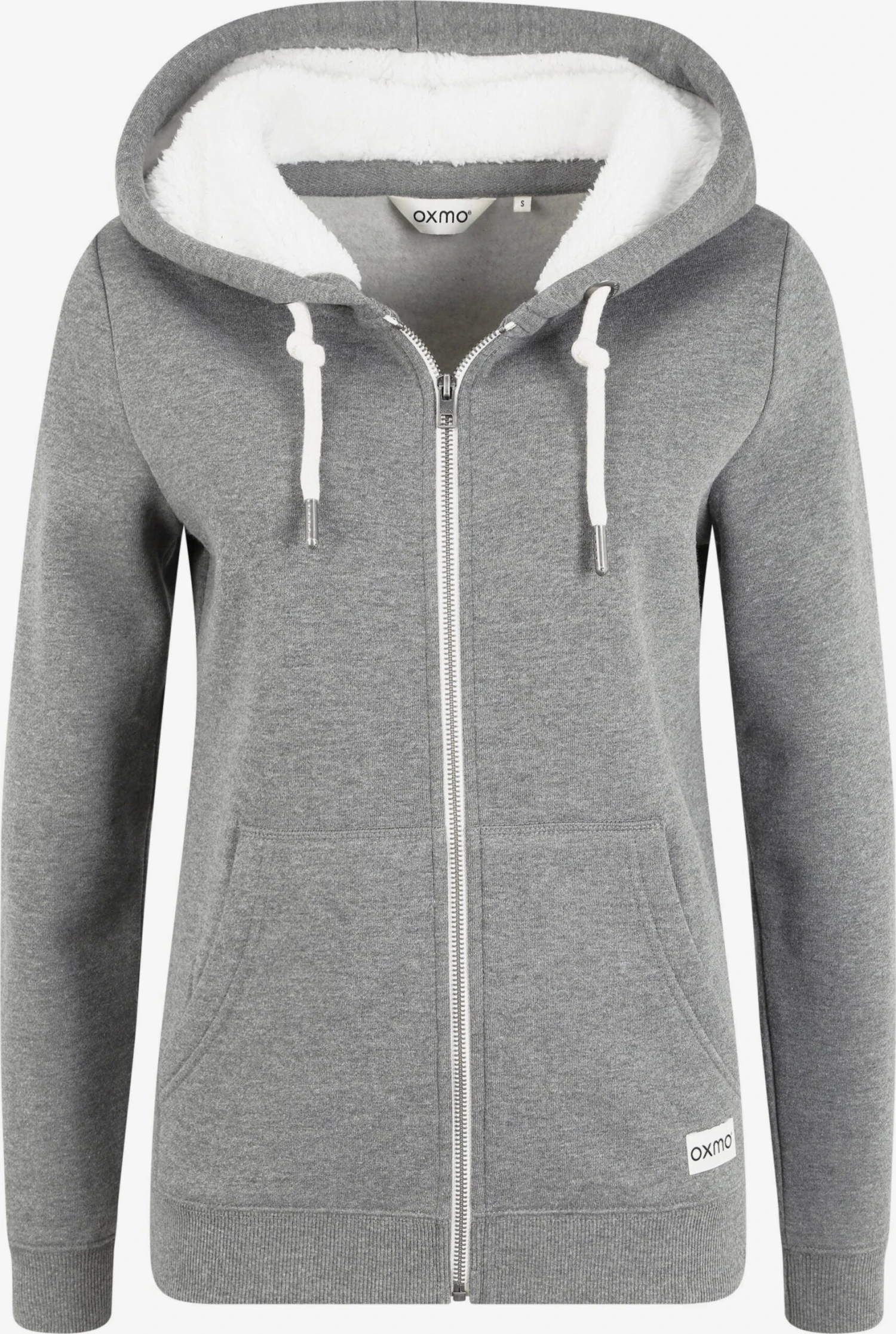 OXMO Sweatjacken Sweatjacke Binja Frauen Grau / Graumeliert