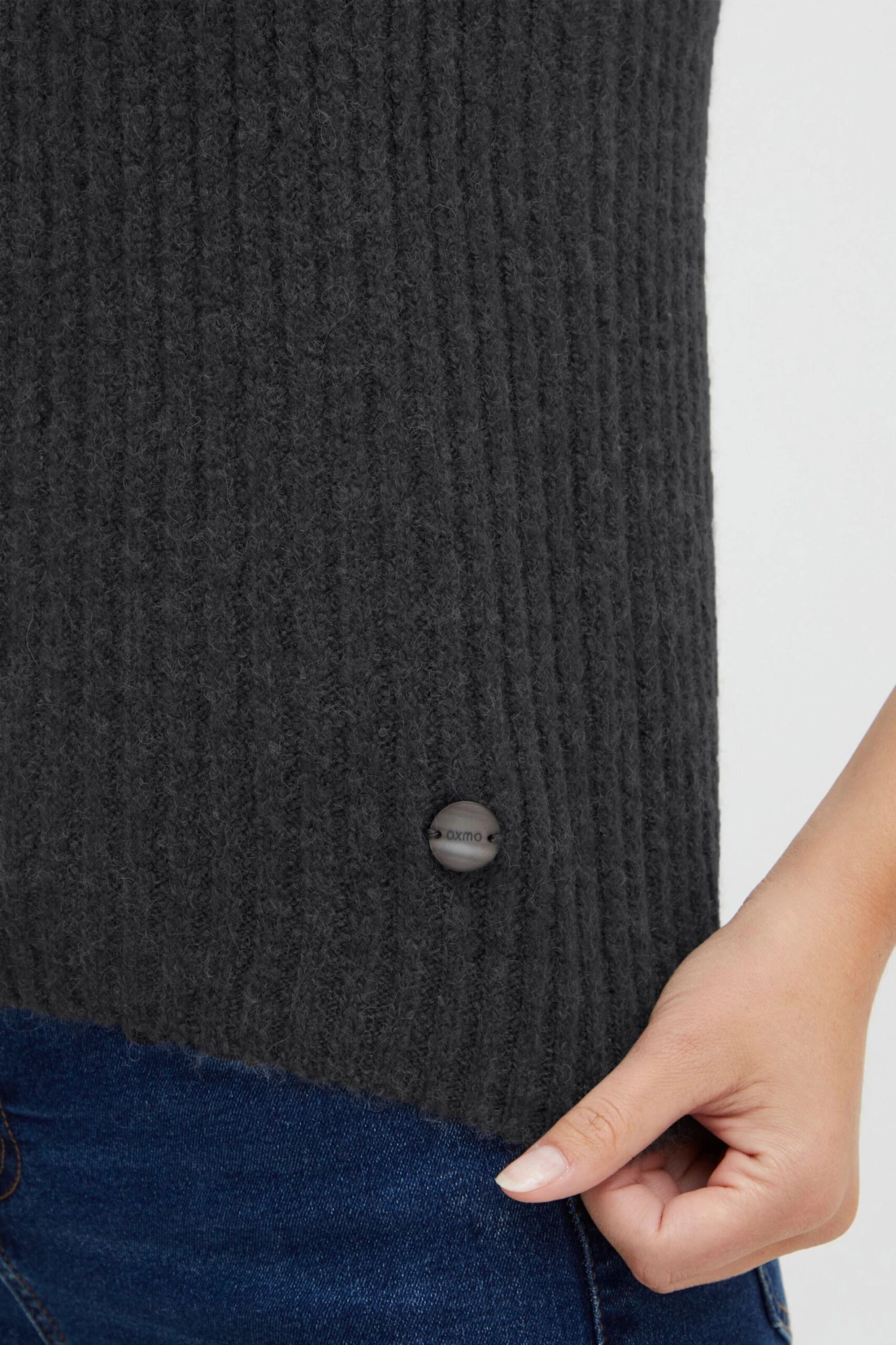 OXMO Pullunder Pullover Salis Frauen Schwarz – Bild 5