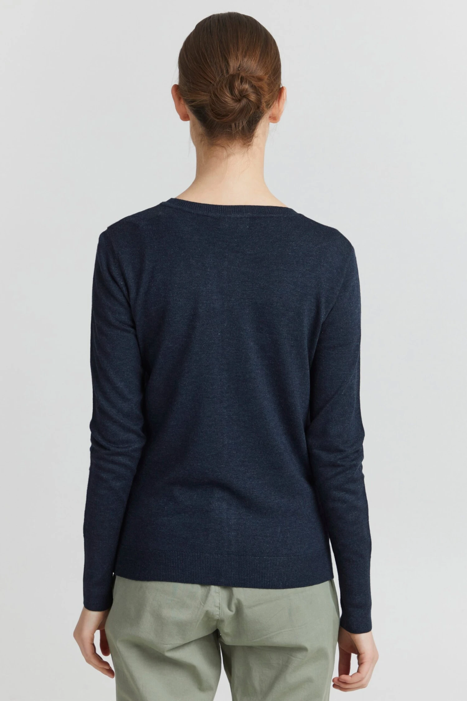 OXMO Strickjacken Strickcardigan Hlin Frauen Dunkelblau – Bild 4