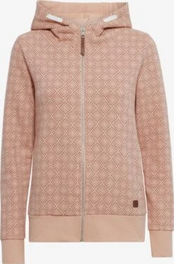 OXMO Sweatjacken Kapuzensweatjacke VENDELA Frauen Rosa