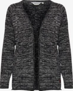 OXMO Strickjacken Strickjacke Danila Frauen Schwarz
