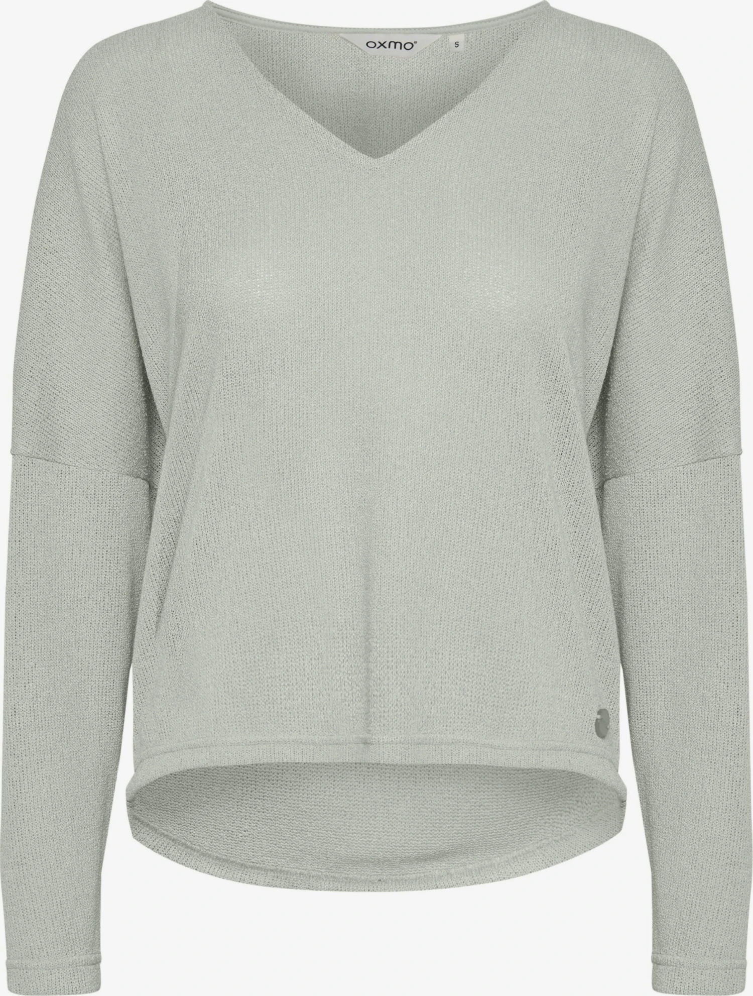 OXMO Basic Pullover Strickpullover Katla Frauen Blau