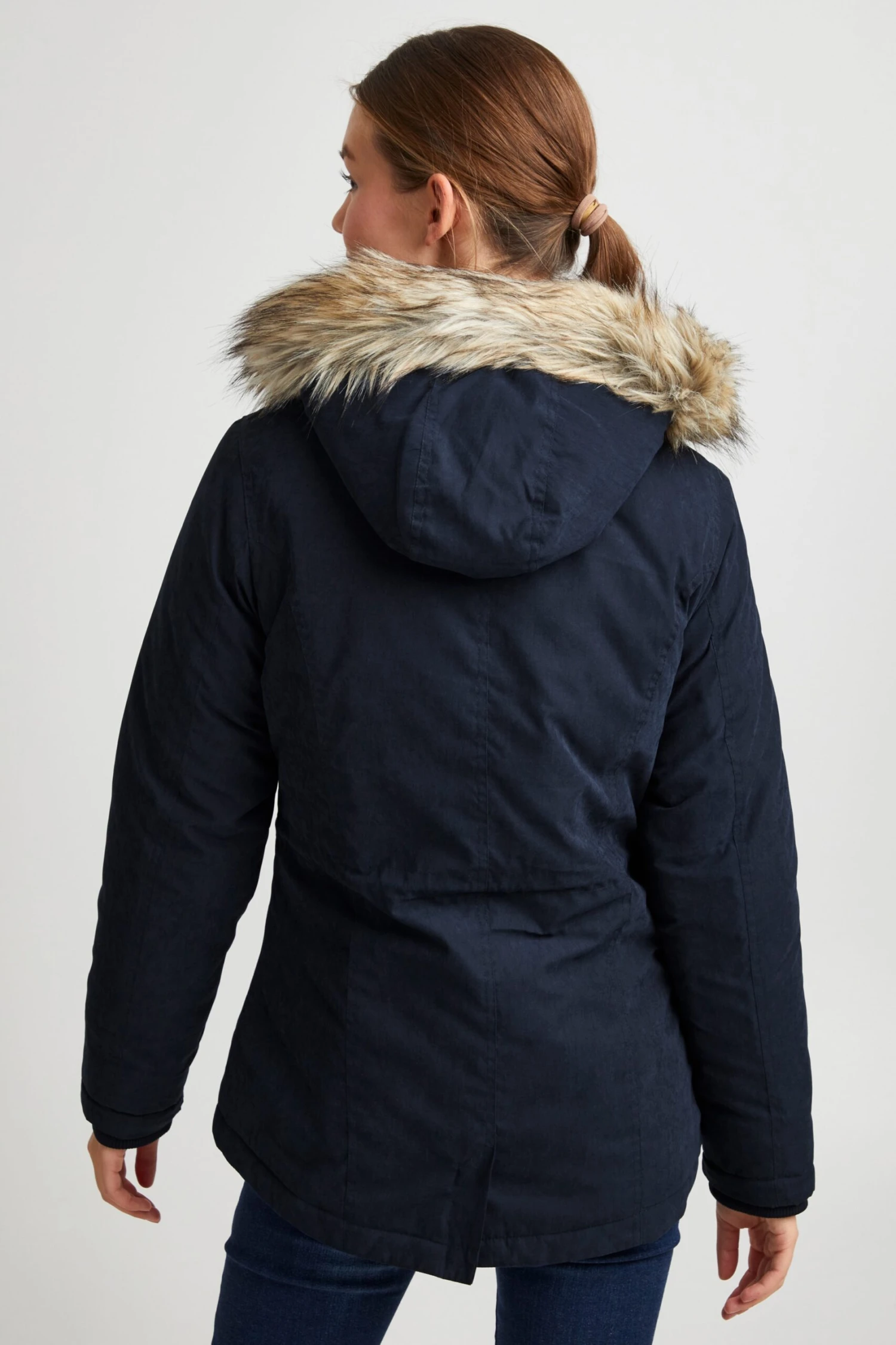 OXMO Winterjacken Winterjacke LONA Frauen Blaumeliert – Bild 4