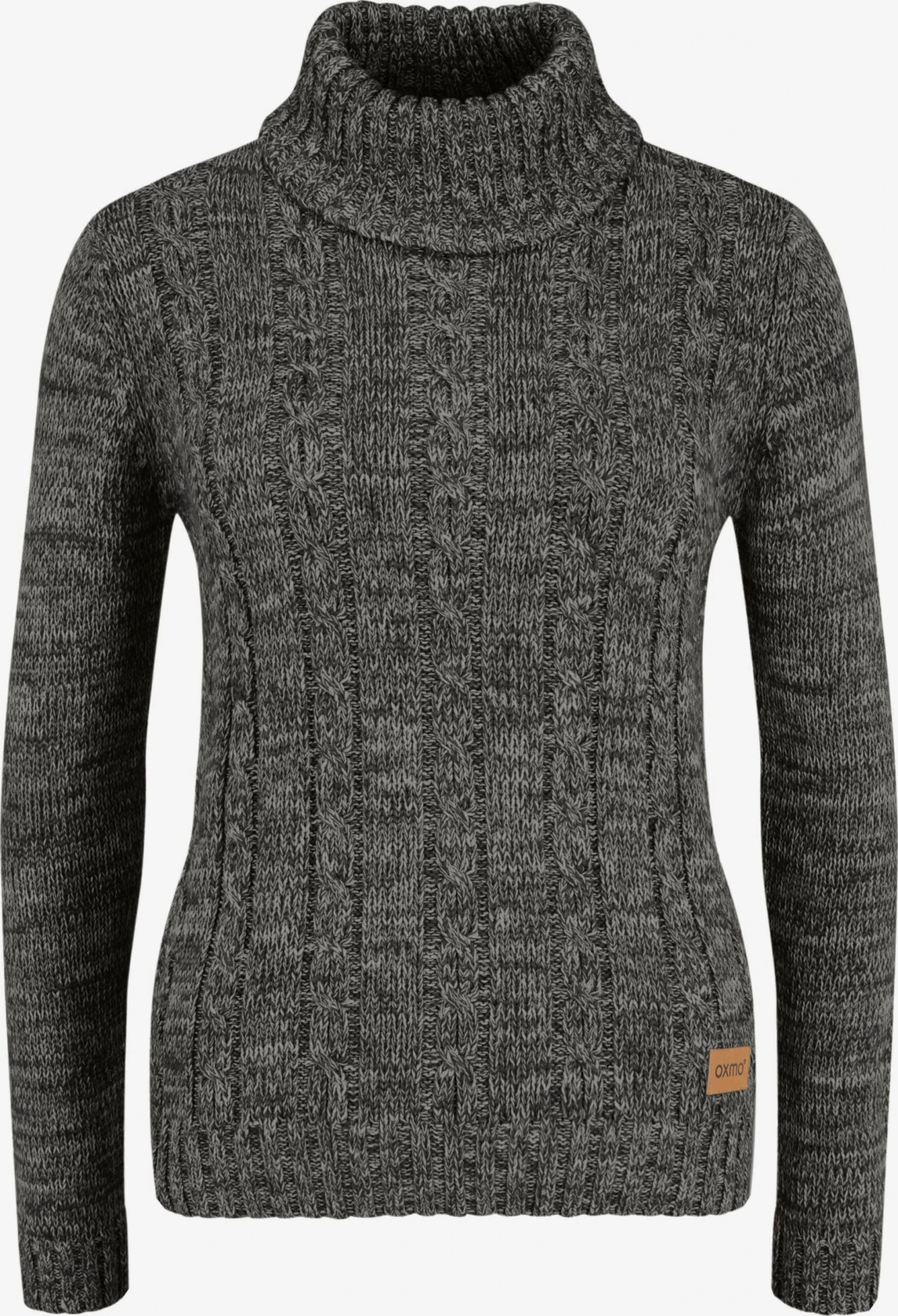 OXMO Rollkragenpullover Pullover Philipa Frauen Anthrazit