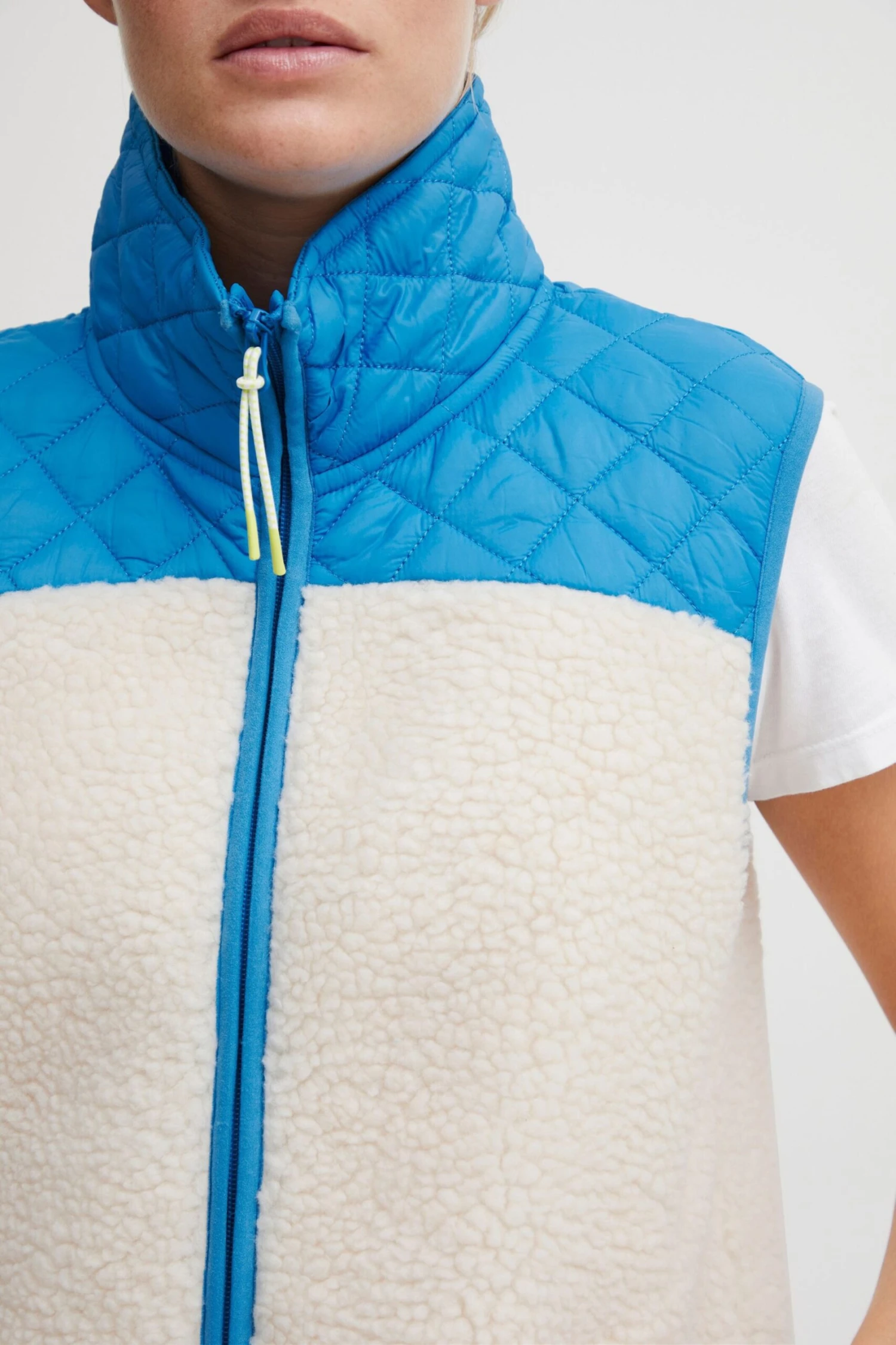 OXMO Westen Fleeceweste Oxbetty Frauen Blau – Bild 5