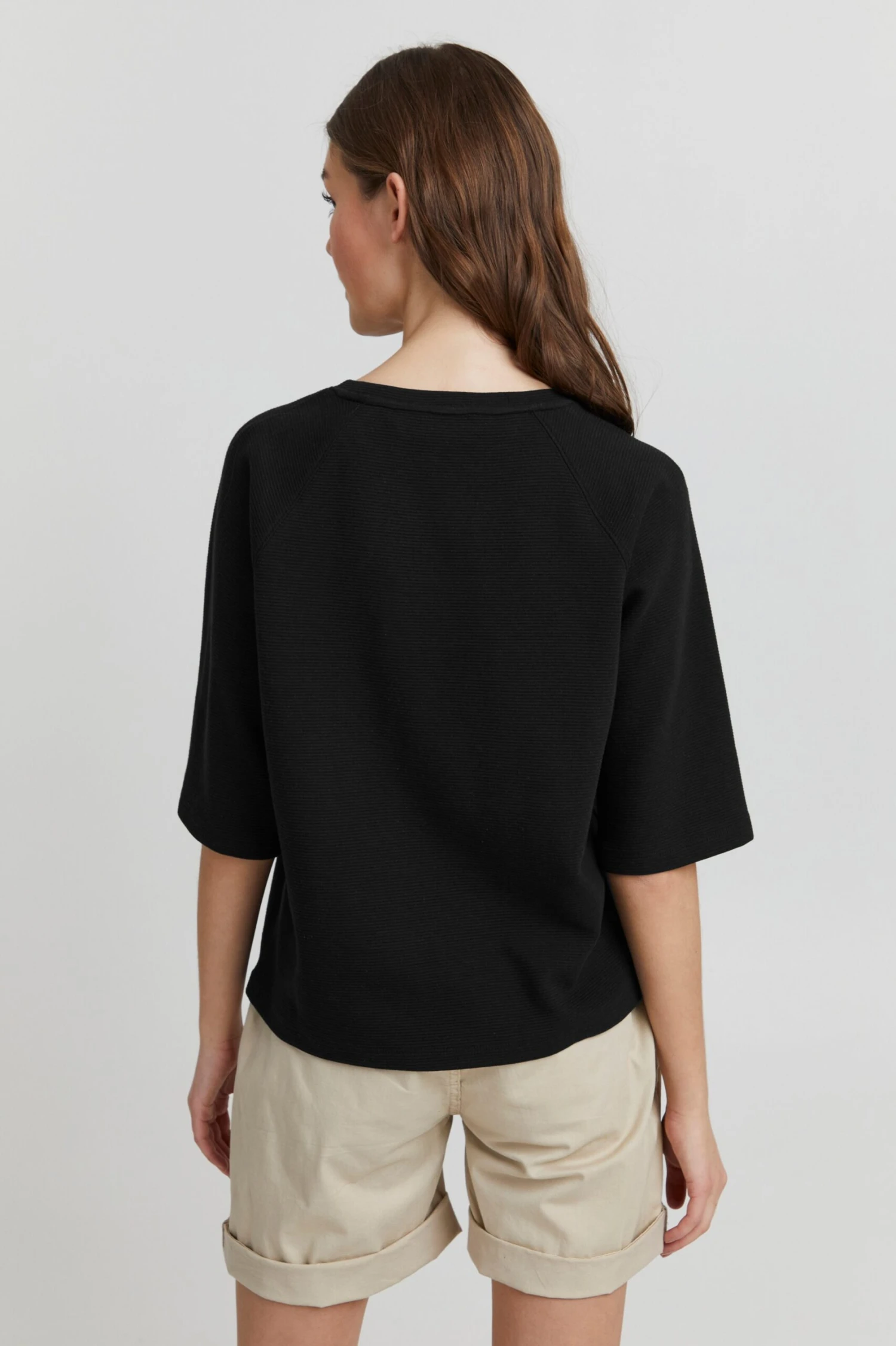 OXMO Pullover Rundhalspullover JONNE Frauen Schwarz – Bild 4