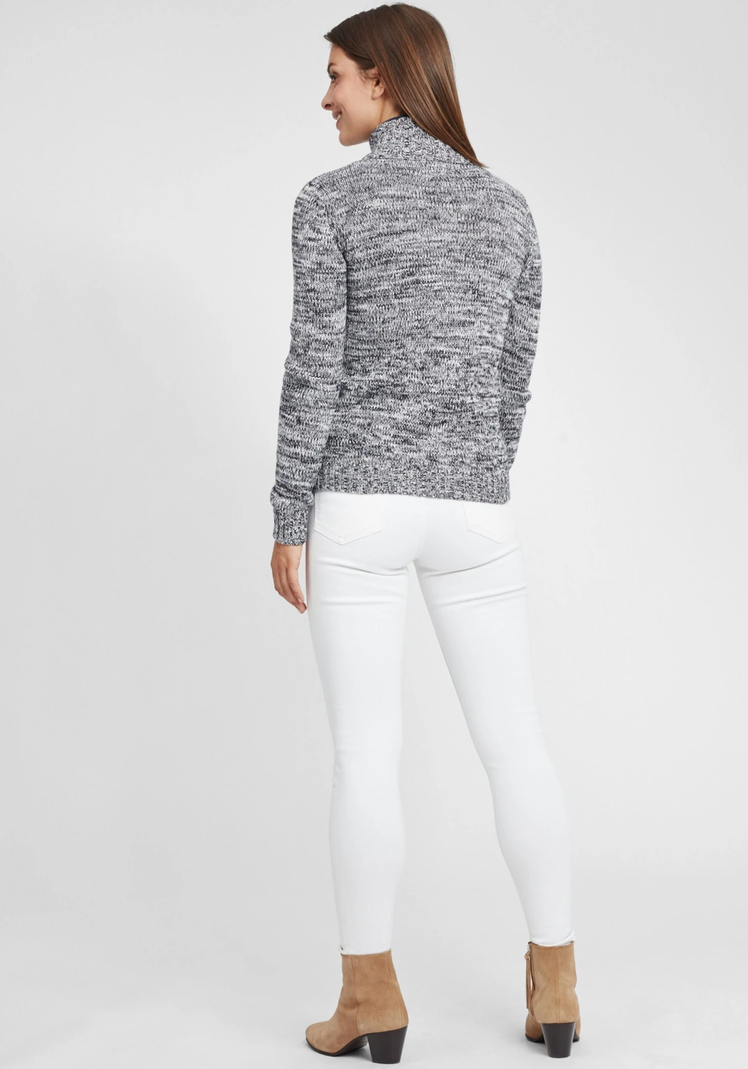 OXMO Strickjacken Strickjacke Phenix Frauen Blau / Grau – Bild 4