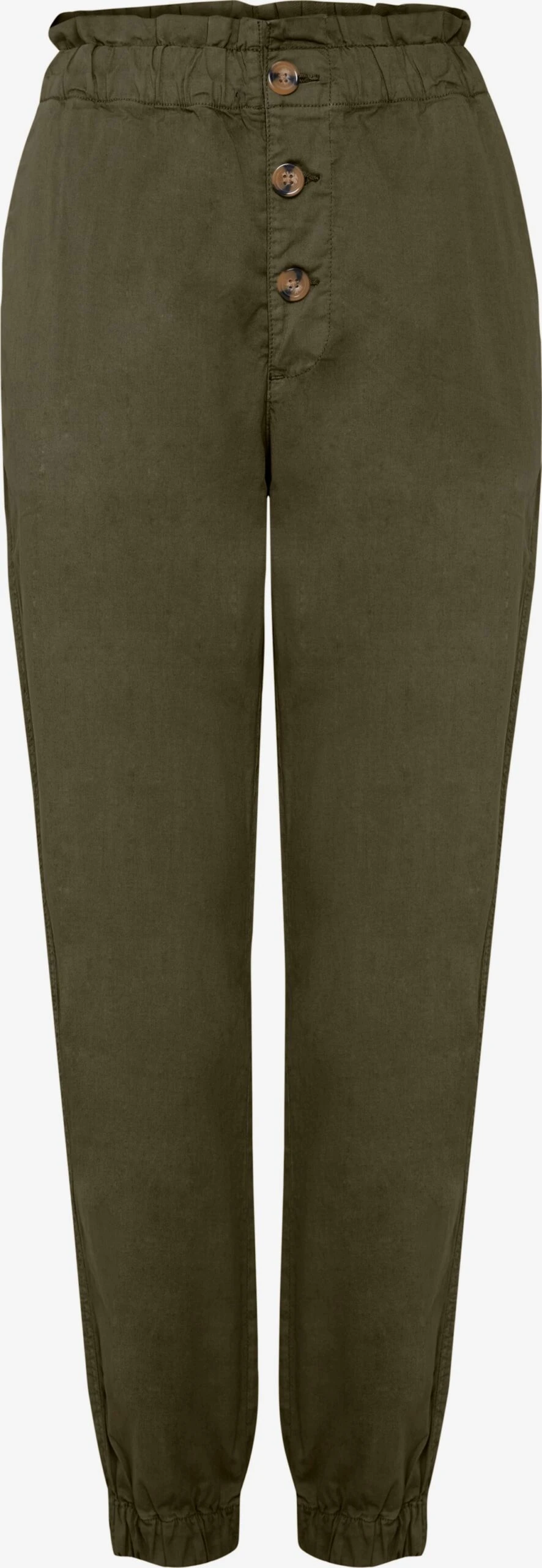 OXMO Stoffhosen Tapered Hose CONZI Frauen Dunkelgrün