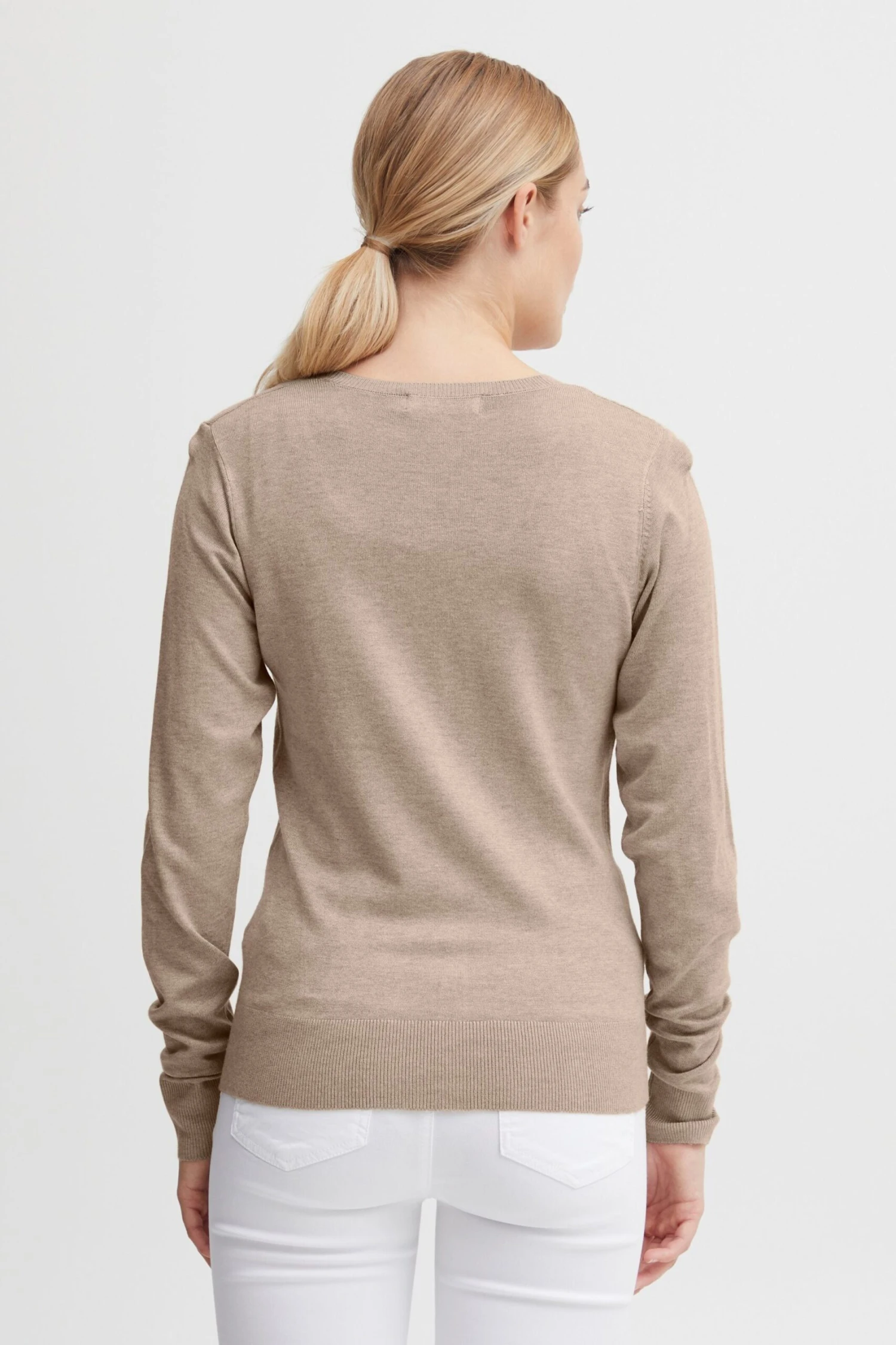 OXMO Strickjacken Strickjacke Oxhelene Frauen Braun – Bild 3