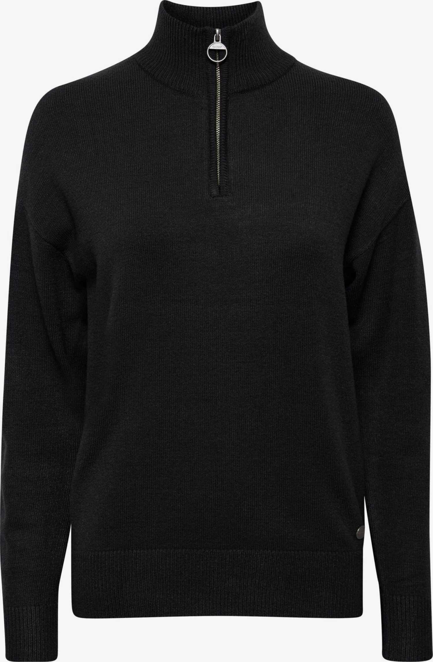 OXMO Rollkragenpullover Pullover Rita Frauen Schwarz