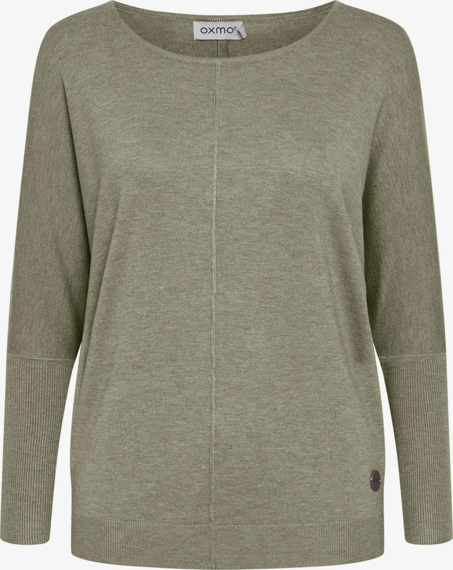 OXMO Pullover Strickpullover Herdis Frauen Dunkelgrün