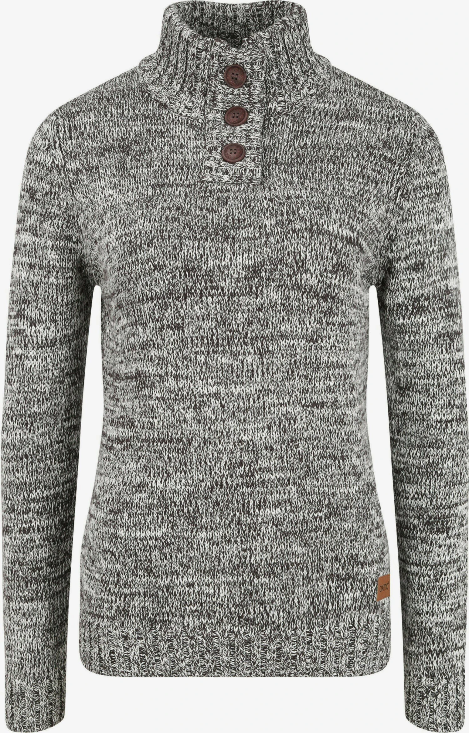 OXMO Rollkragenpullover Strickpullover Philicita Frauen Blau
