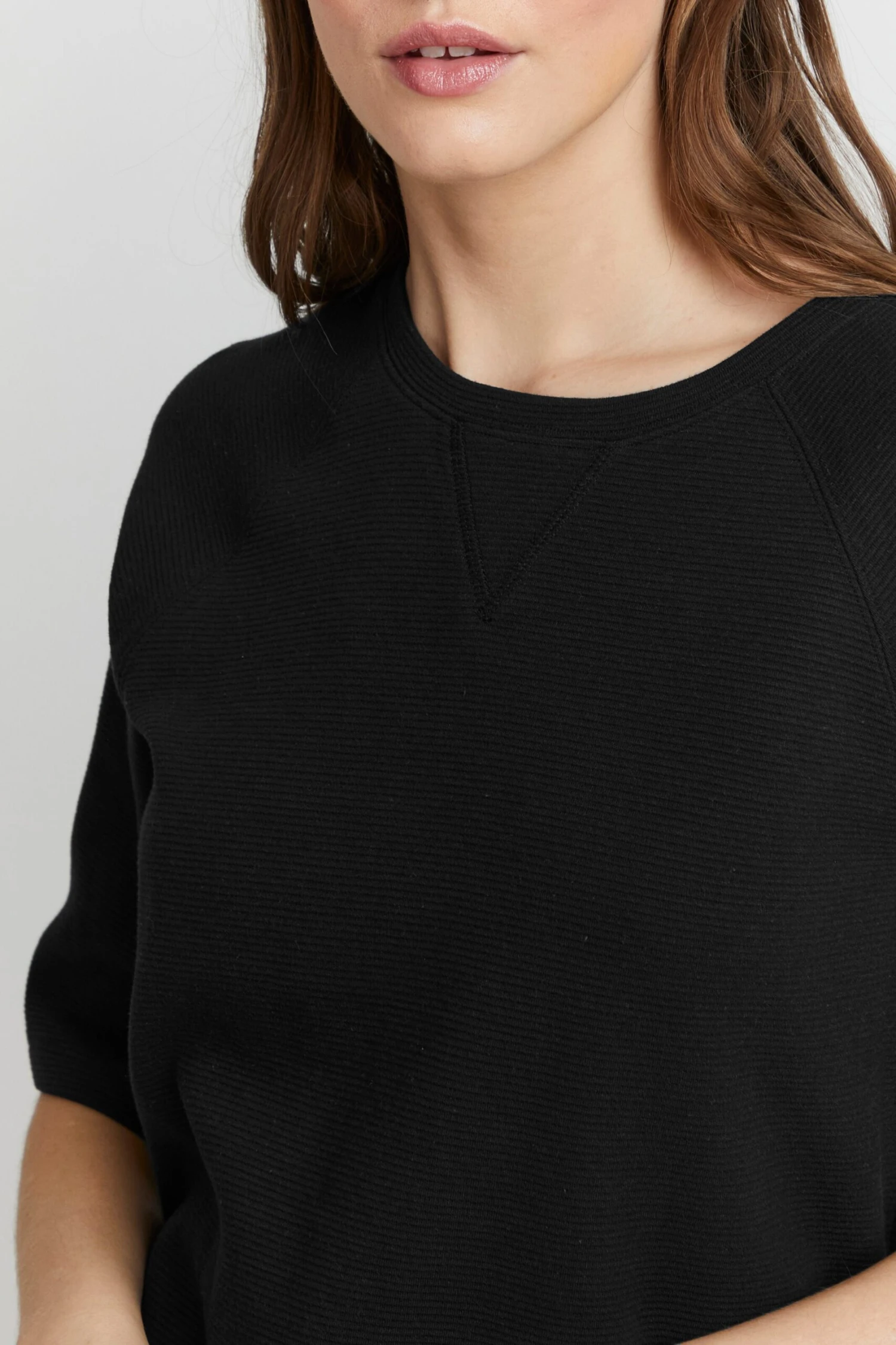 OXMO Pullover Rundhalspullover JONNE Frauen Schwarz – Bild 5