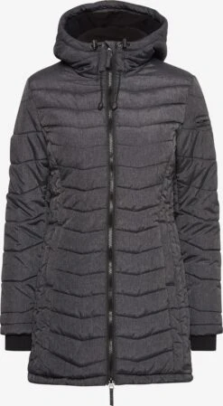 OXMO Winterjacken Steppmantel NELLY Frauen Schwarz