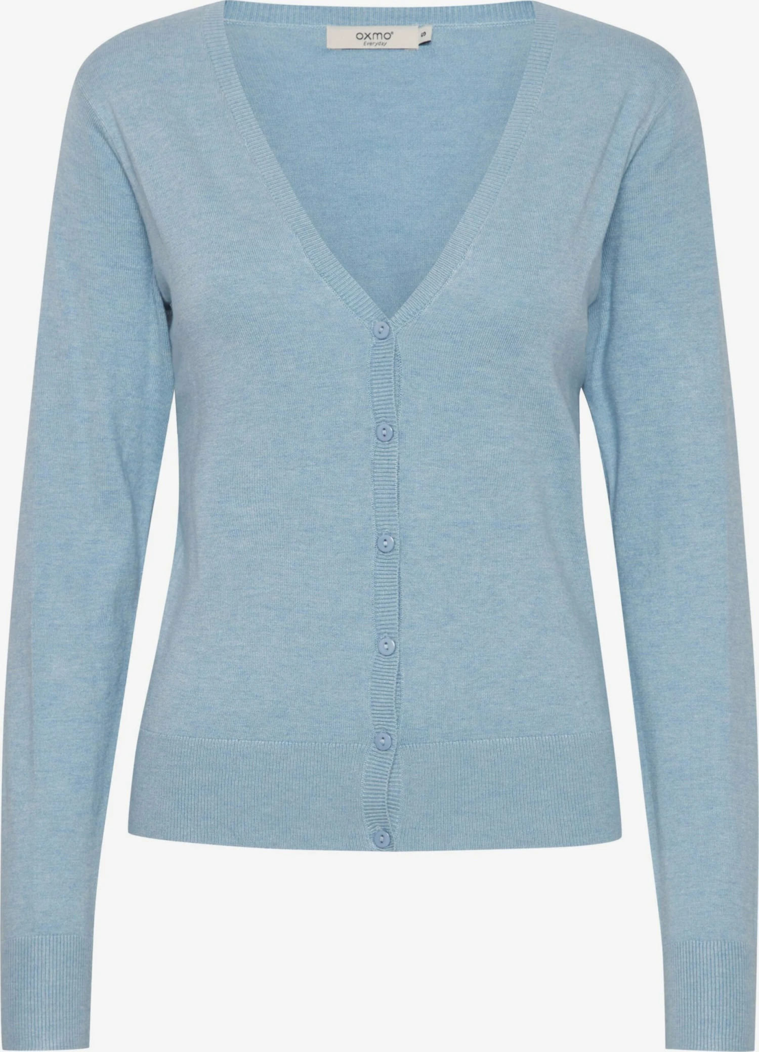 OXMO Strickjacken Strickjacke Oxhelene Frauen Pastellblau