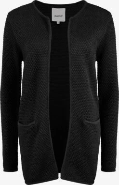 OXMO Strickjacken Strickjacke Hilda Frauen Schwarz