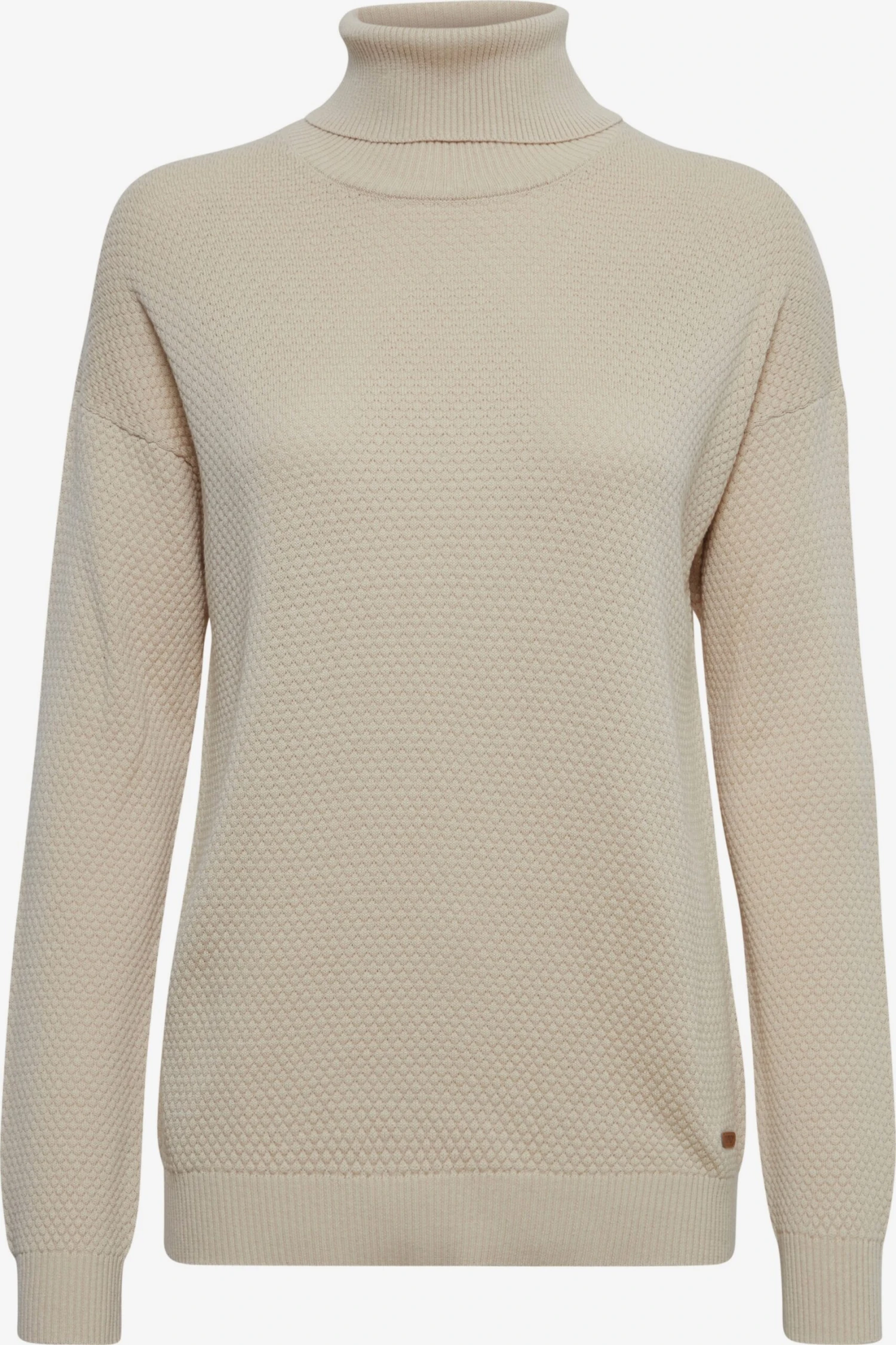 OXMO Strickjacken Rollkragenpullover Sina Frauen Creme