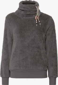 OXMO Pullover Fleecepullover ANNIKI Frauen Grau