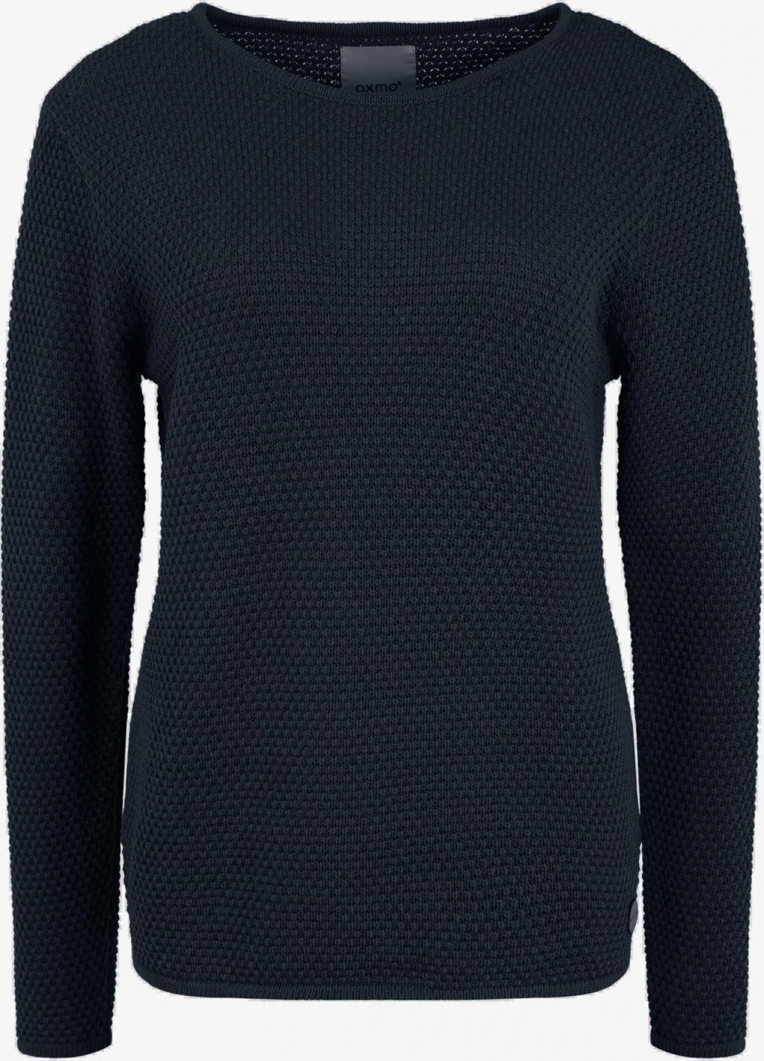 OXMO Feinstrickpullover Pullover Helen Frauen Schwarz