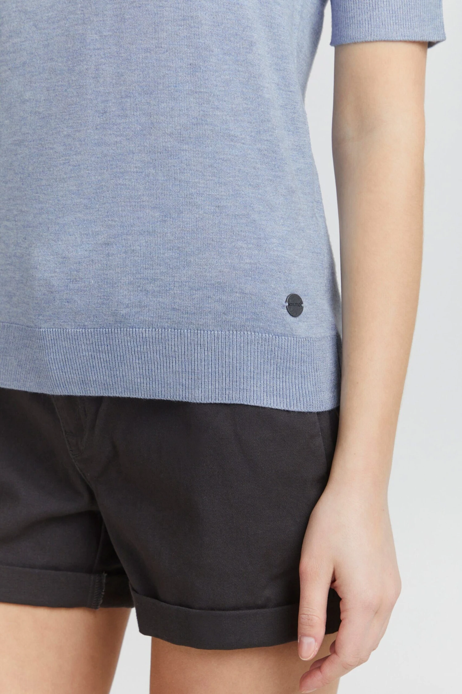 OXMO Pullover Strickpullover Helin Frauen Blau – Bild 6