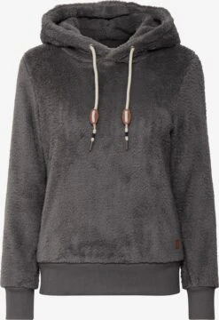 OXMO Kapuzenpullover Hoodie ANNIKEN Frauen Grau / Dunkelgrau