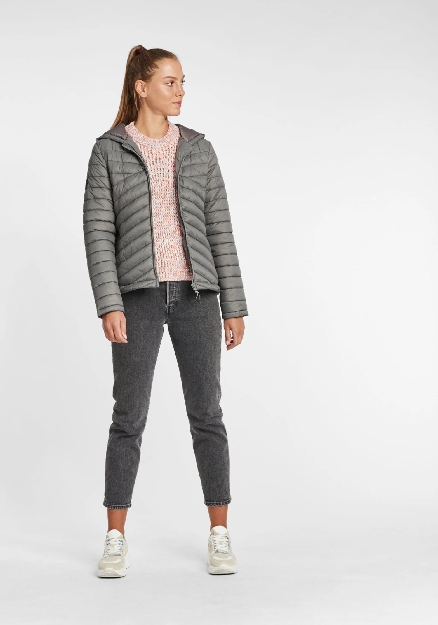 OXMO Übergangsjacken Steppjacke QuelIa Frauen Grau – Bild 3