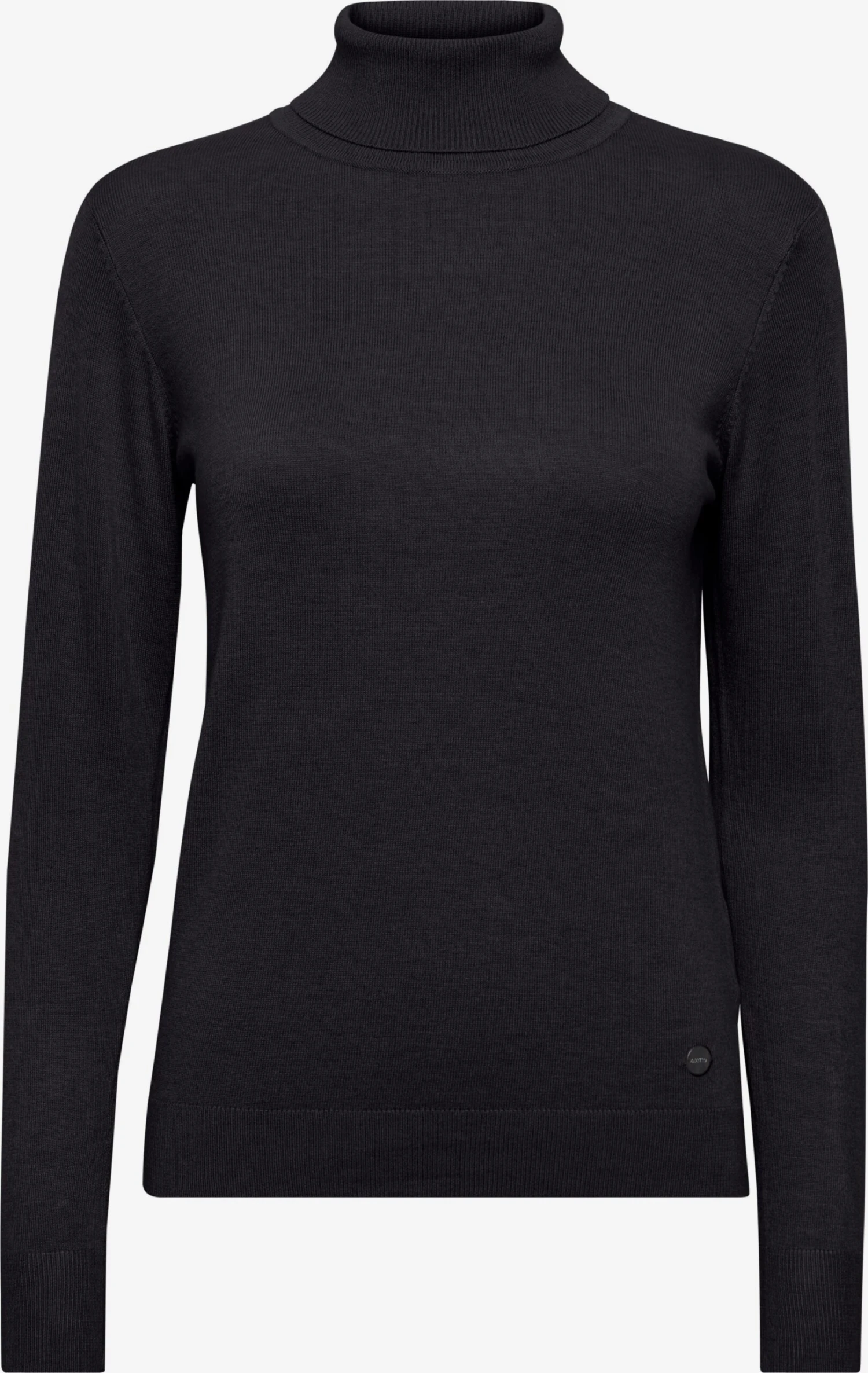 OXMO Rollkragenpullover Pullover Katja Frauen Schwarz