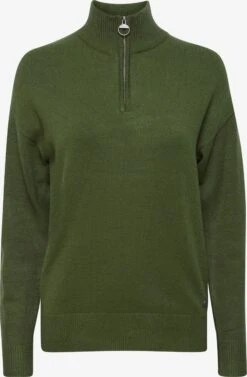 OXMO Rollkragenpullover Rollkragenshirt Frauen Dunkelgrün