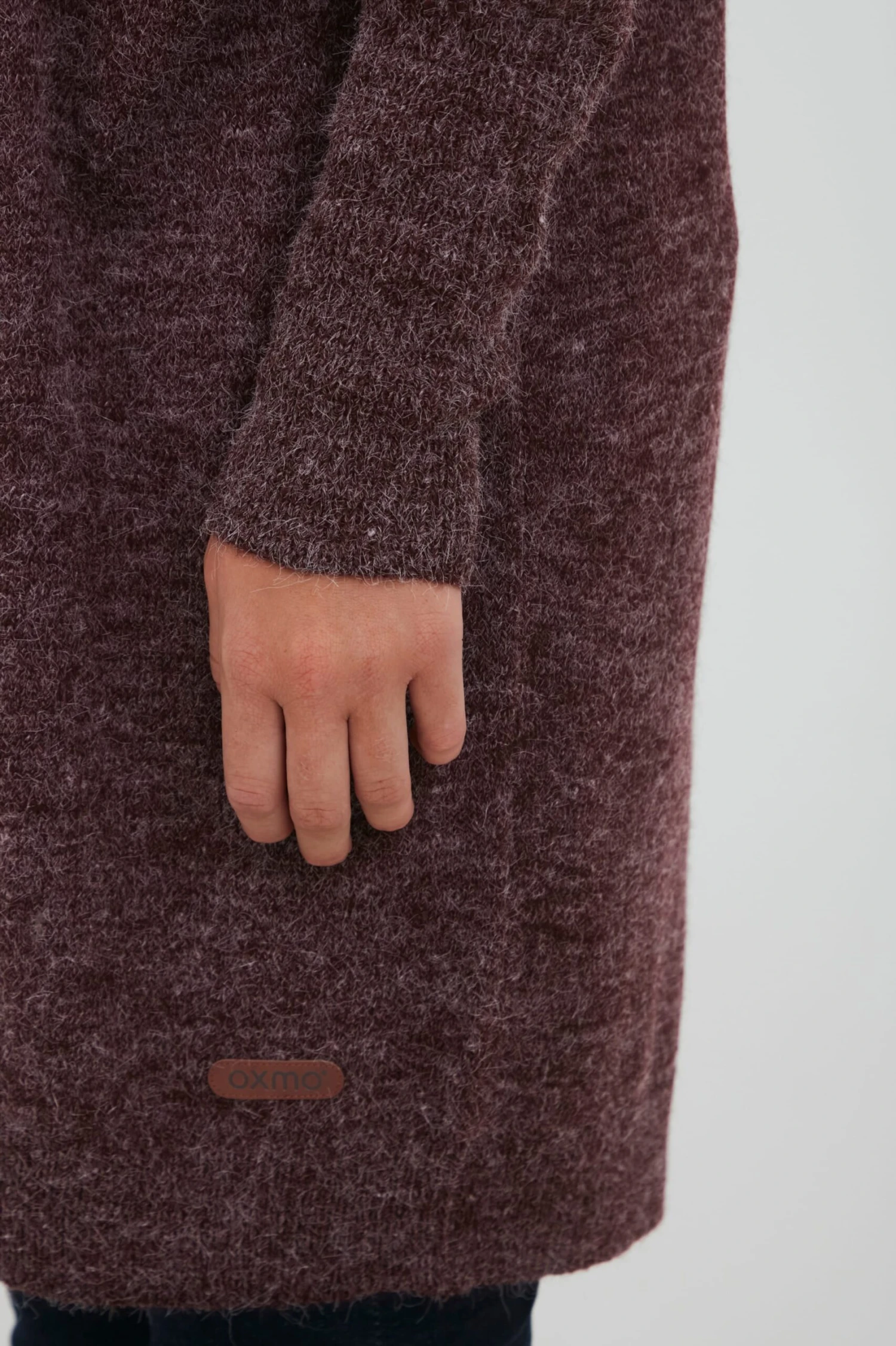 OXMO Strickjacken Strickjacke Neli Frauen Weinrot – Bild 6