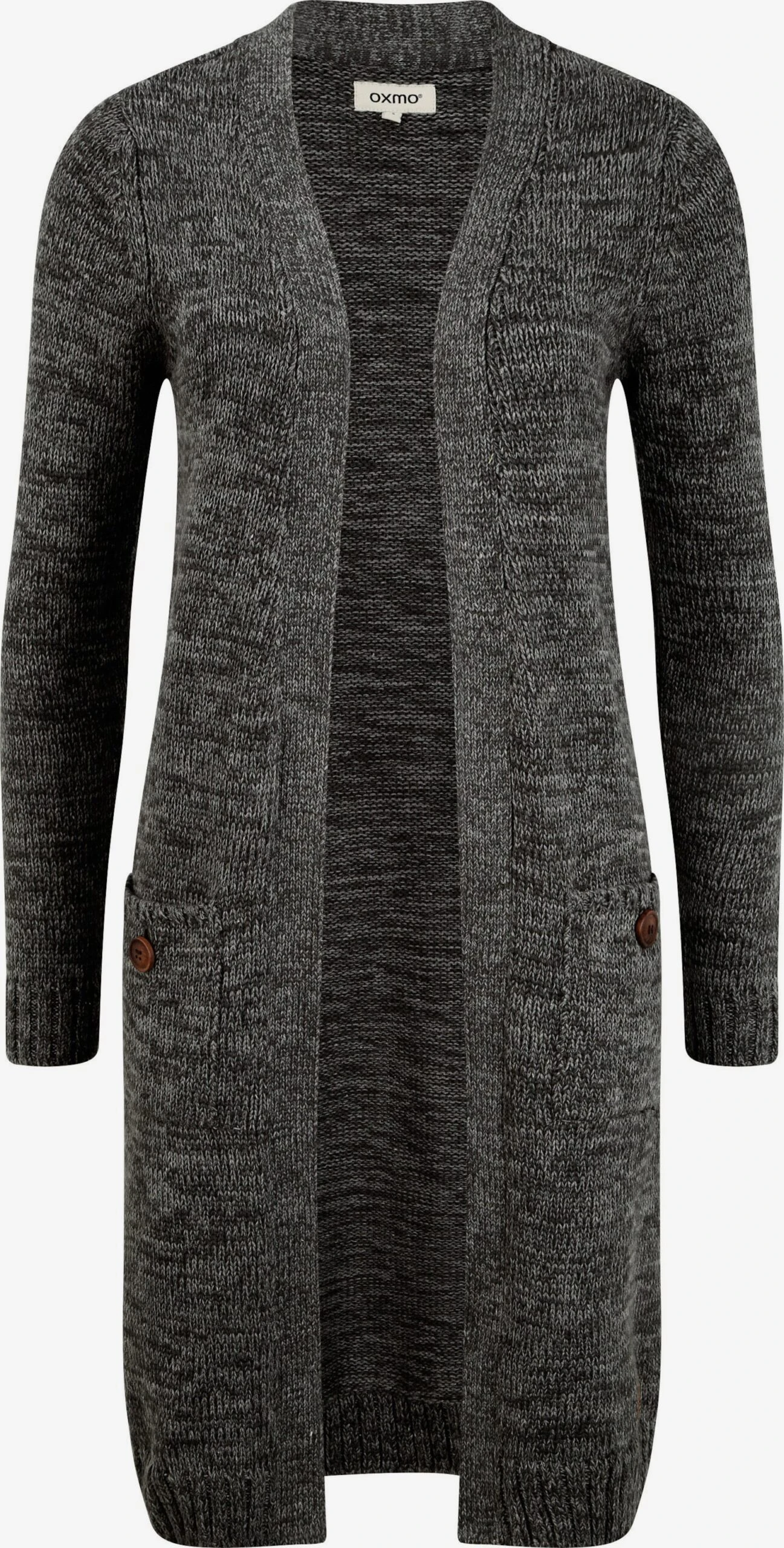 OXMO Strickjacken Strickjacke Philetta Frauen Grau / Dunkelgrau