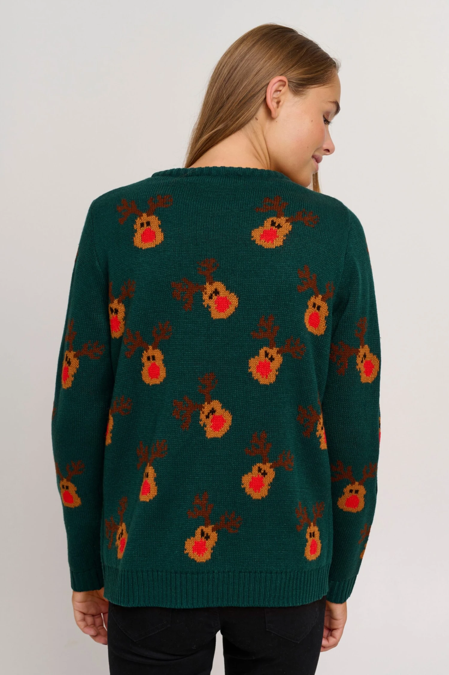 OXMO Pullover Strickpullover Christel Frauen Grün – Bild 4